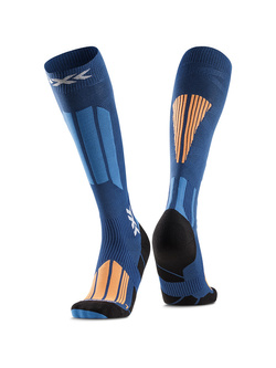 Skarpety termoaktywne X-Socks Ski Touring Expert OTC niebiesko-pomarańczowe