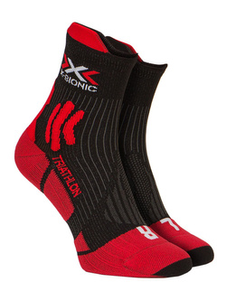 Skarpety termoaktywne X-Socks Triathlon 4.0 czarno-czerwone