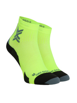 Skarpety termoakywne X-Socks Run Discover Ankle fluo-czarne