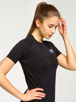 Koszulka damska X-Bionic Invent 4.0 Run Speed czarna