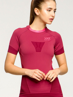 Koszulka damska X-Bionic Invent 4.0 Run Speed różowa