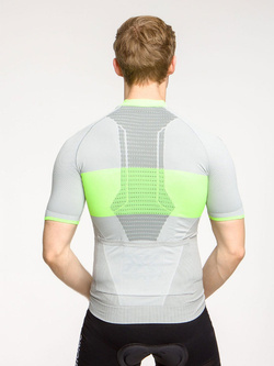 Koszulka męska X-Bionic Invent 4.0 Bike Race Zip szara