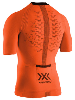 Koszulka rowerowa męska X-Bionic The Trick 4.0 Bike Zip pomarańczowa