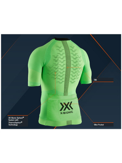 Koszulka rowerowa męska X-Bionic The Trick 4.0 Bike Zip zielona