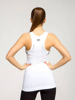 Koszulka termoaktywna bez rękawów damska X-Bionic Invent 4.0 LT biała