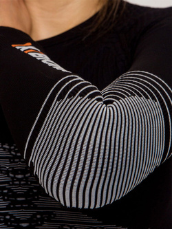 Koszulka termoaktywna damska X-Bionic Energizer 4.0 czarno-biała