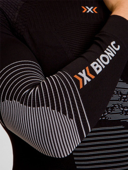 Koszulka termoaktywna męska X-Bionic Energizer 4.0 czarno-biała