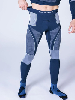 Legginsy termoaktywne X-Bionic Energy Accumulator 4.0 niebiesko-białe